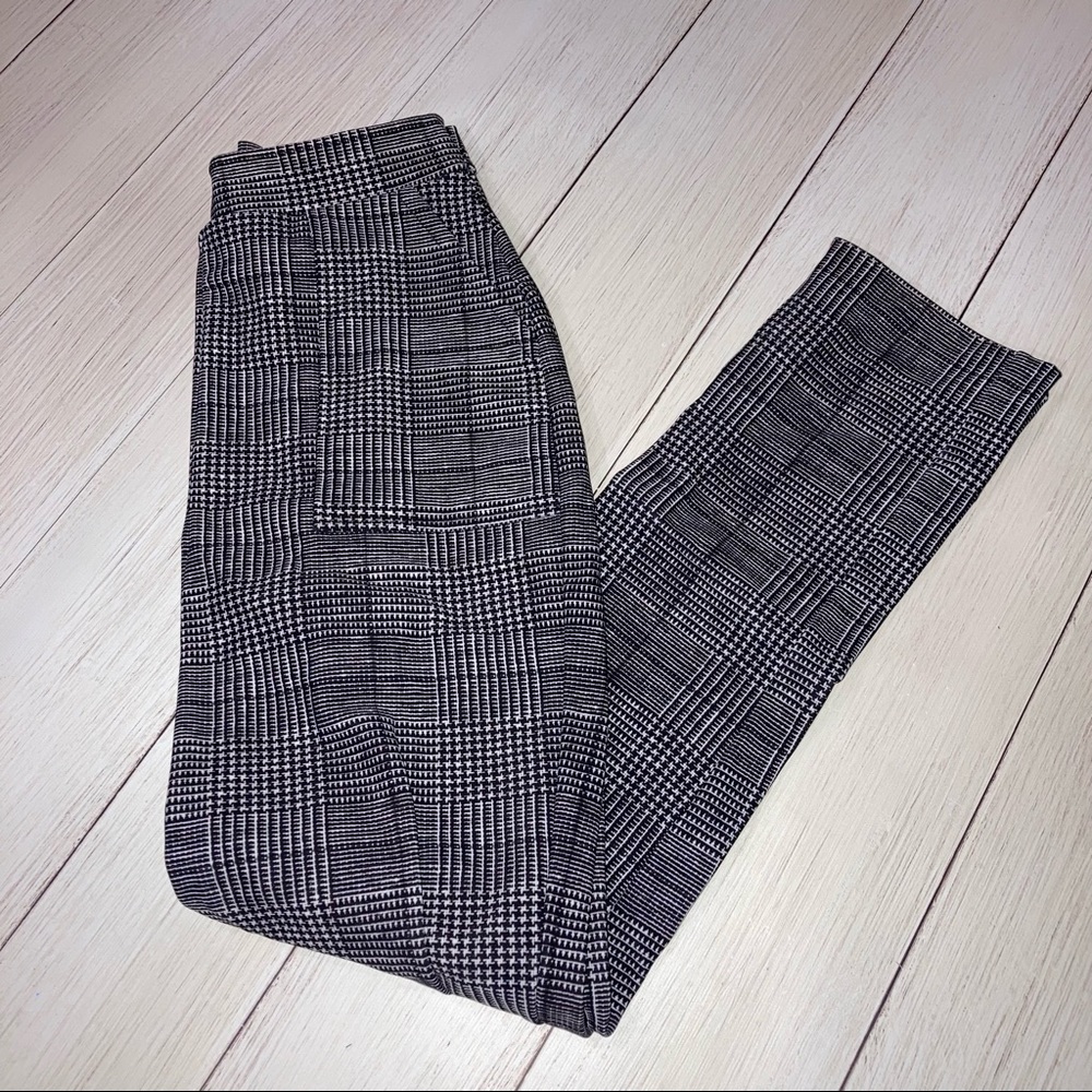 Black milk plaid cuff pants. Size XS. Very small.